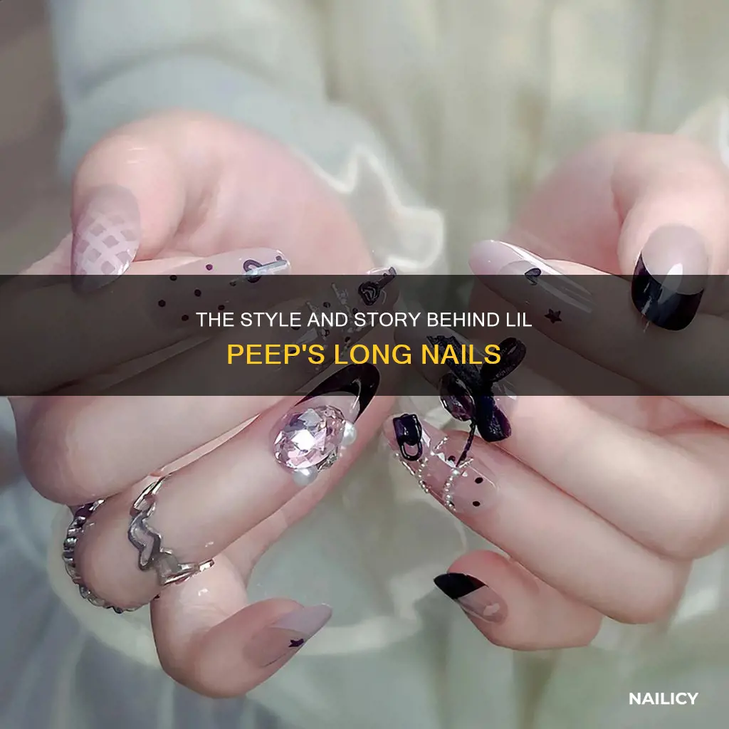 why are lil peeps nails long