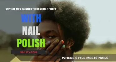 Why Men Are Painting Their Middle Fingers with Nail Polish