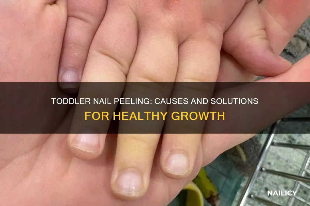 why are my 2 year olds nails peeling