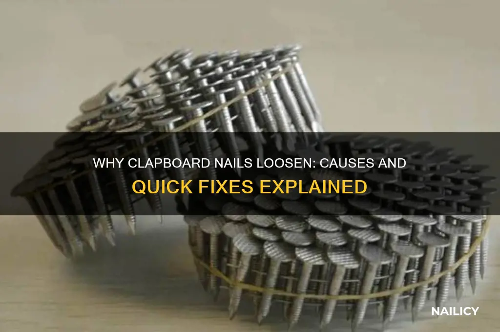 why are my clapboard nails coming out