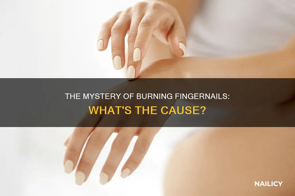 why are my finger nails burning