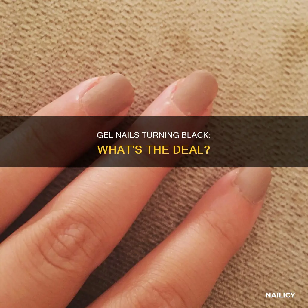 why are my gel nails turning black