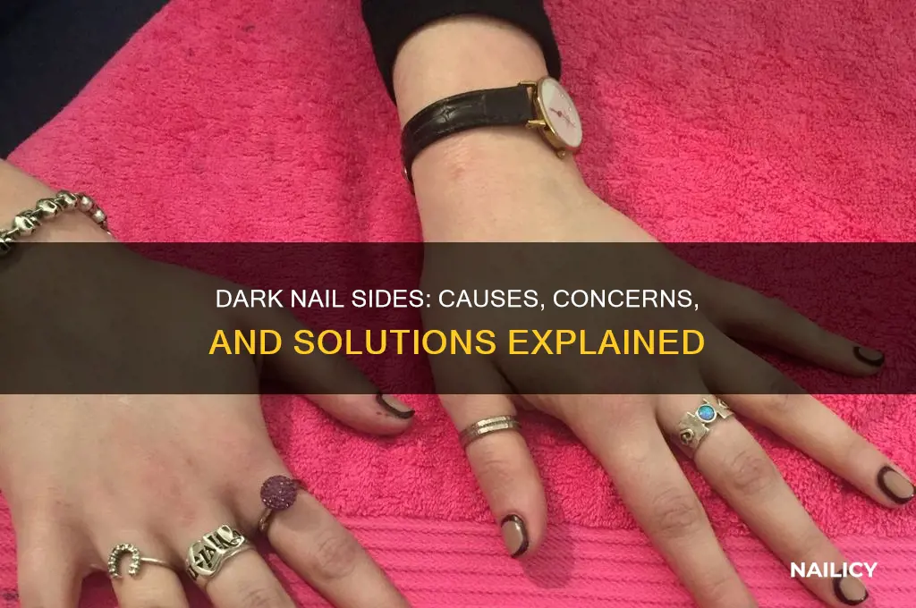 why are my nails dark on the sides