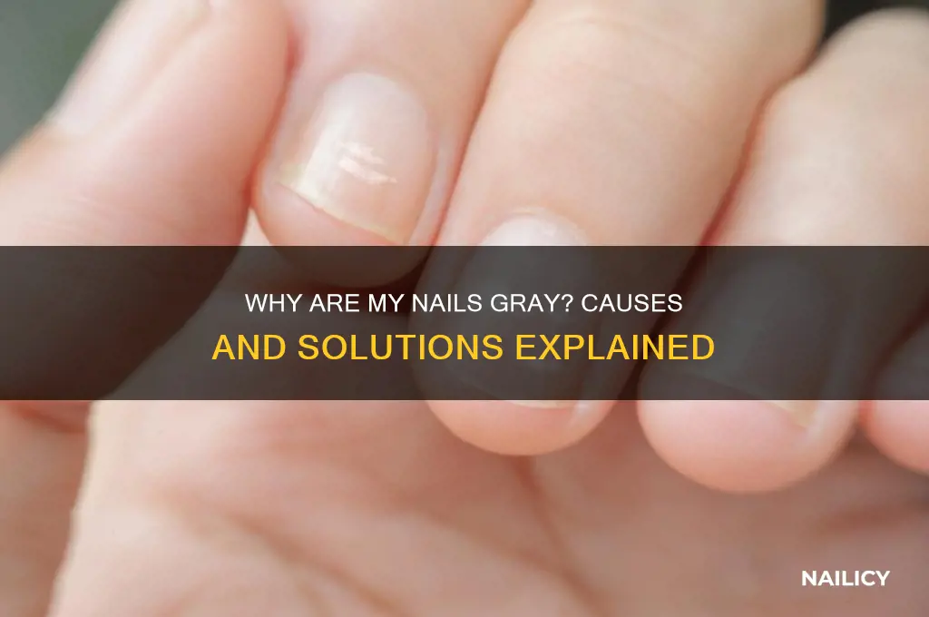why are my nails gray