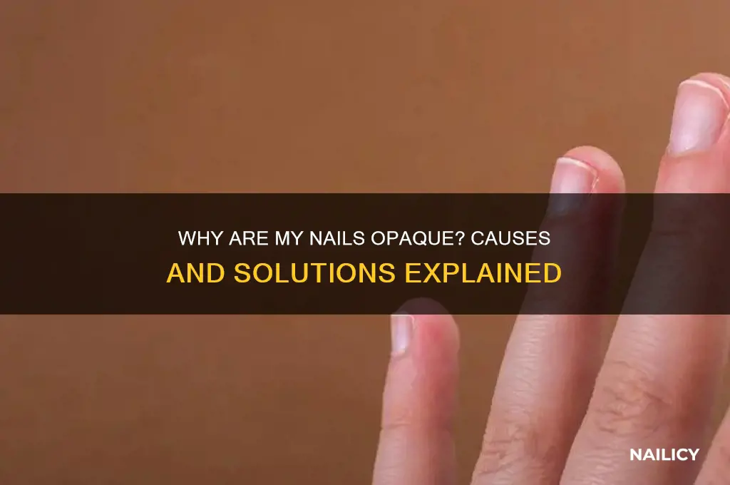 why are my nails opaque