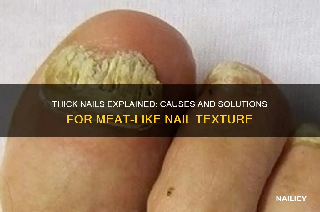 why are my nails so thick like meat