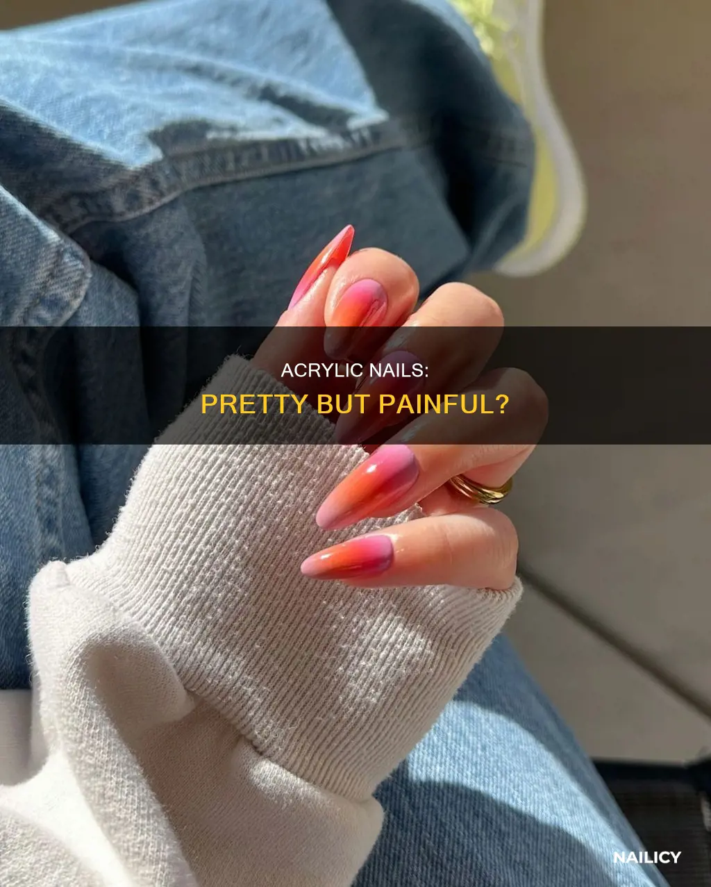 why are my nails sore after removing acrylics