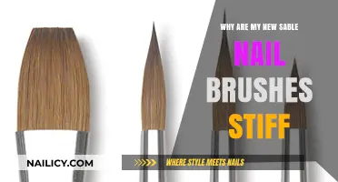 Why New Sable Nail Brushes Feel Stiff: Causes and Solutions
