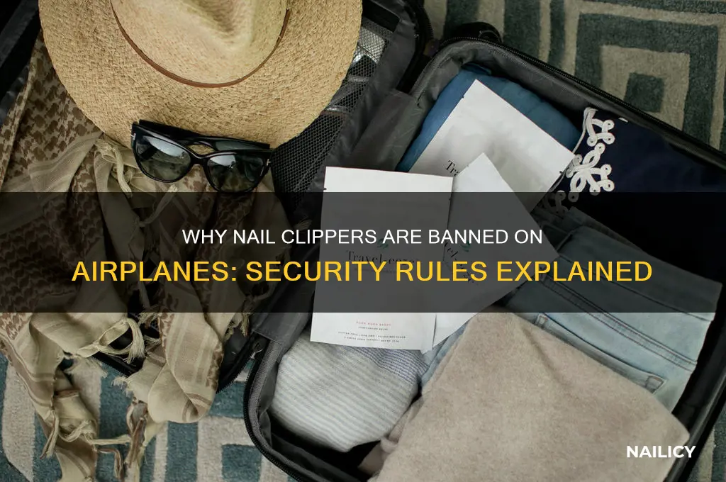why are nail clippers not allowed on planes