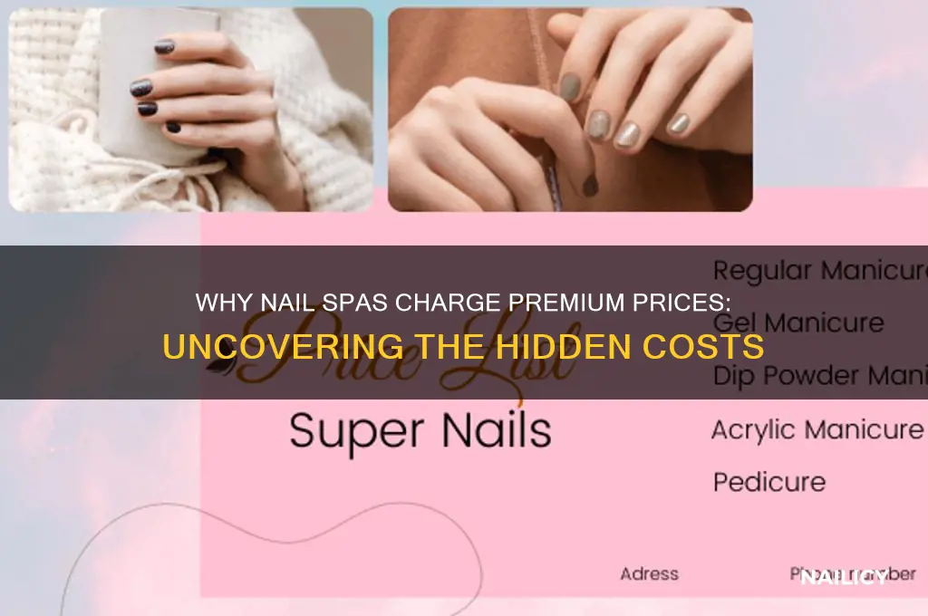 why are nail spas expensive