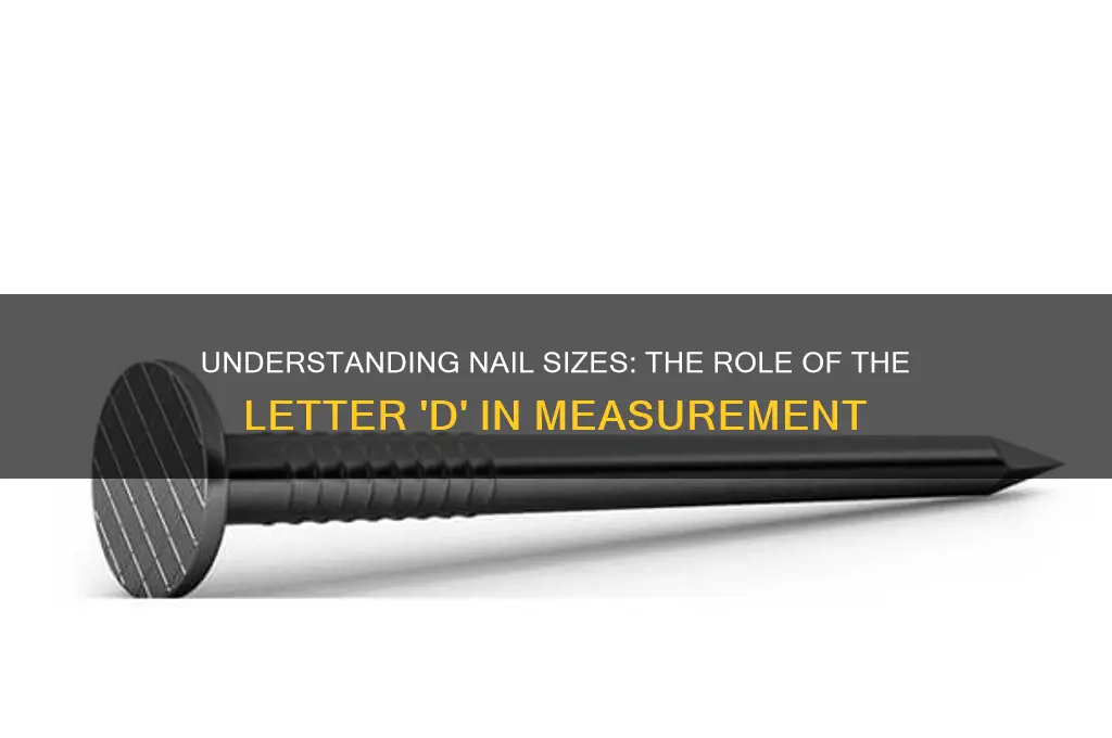 why are nails measured with a d