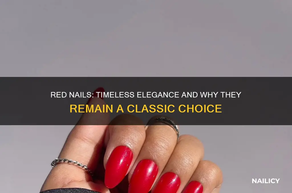 why are red nails classic