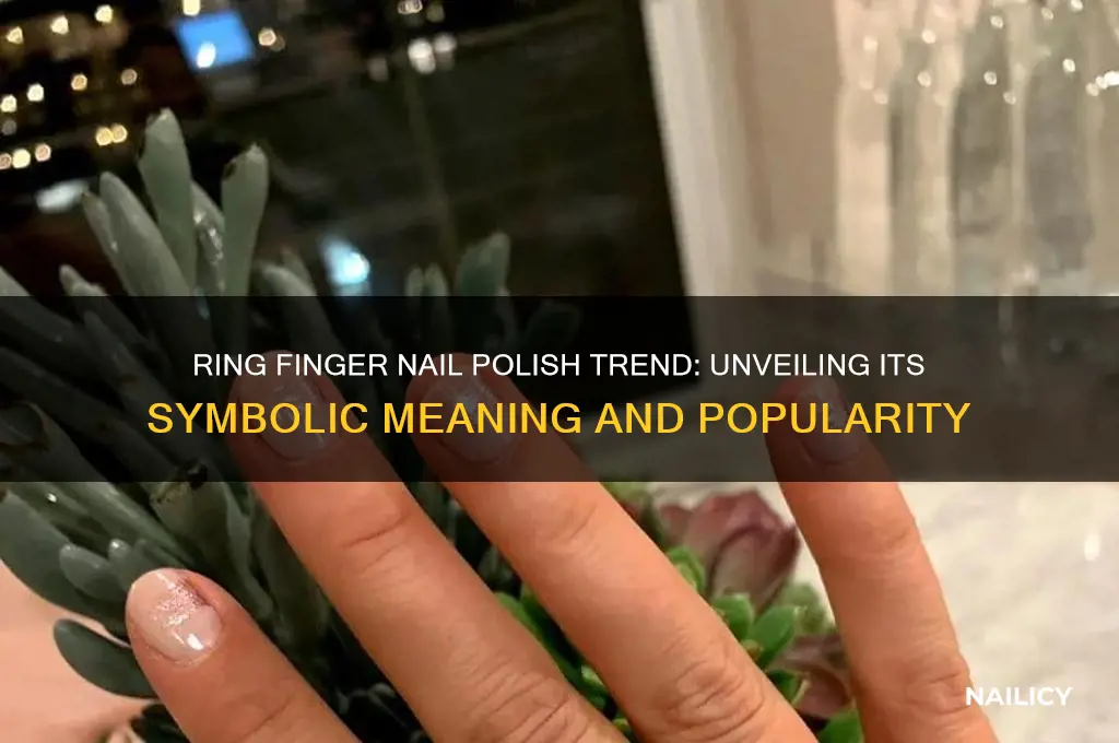 why are ring finger nail polish trend meaning
