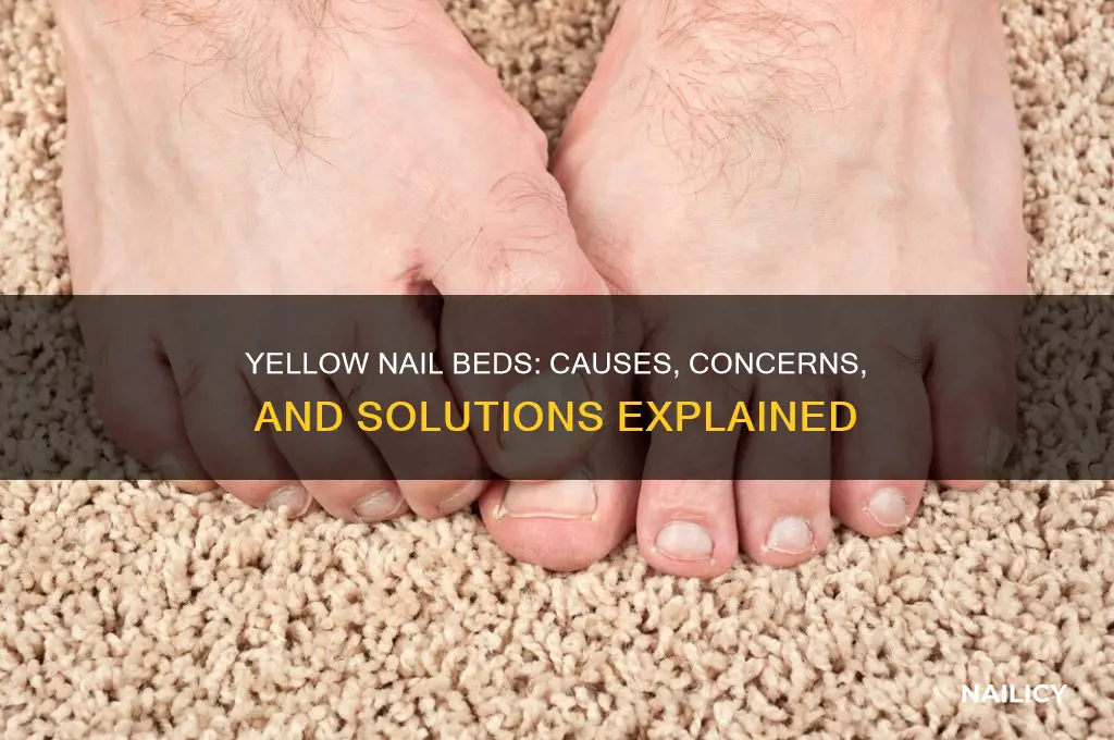 why are the beds of my nails yello