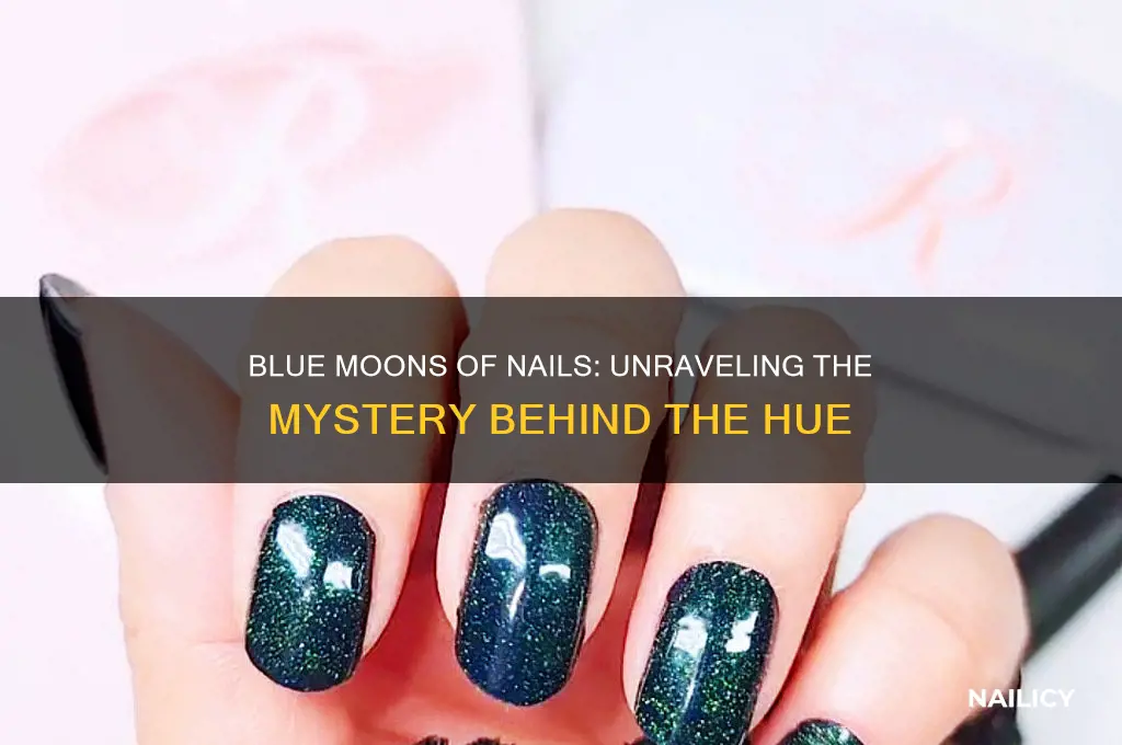why are the moons of my nails blue