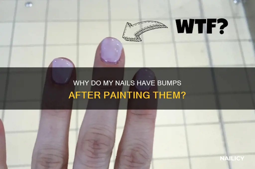 why are there bumps in mt nail polish
