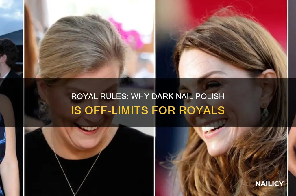 why can t royals wear dark nail polish