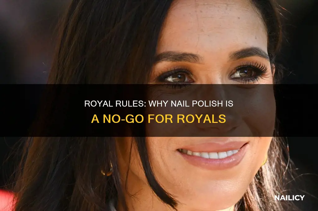 why can t the royal family wear nail polish