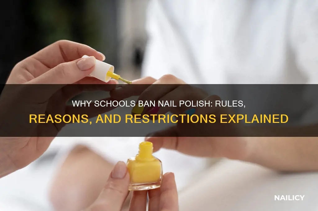 why can t you wear nail polish to school