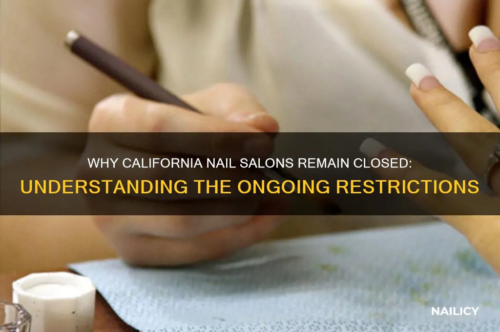 why cant nail salons open in ca
