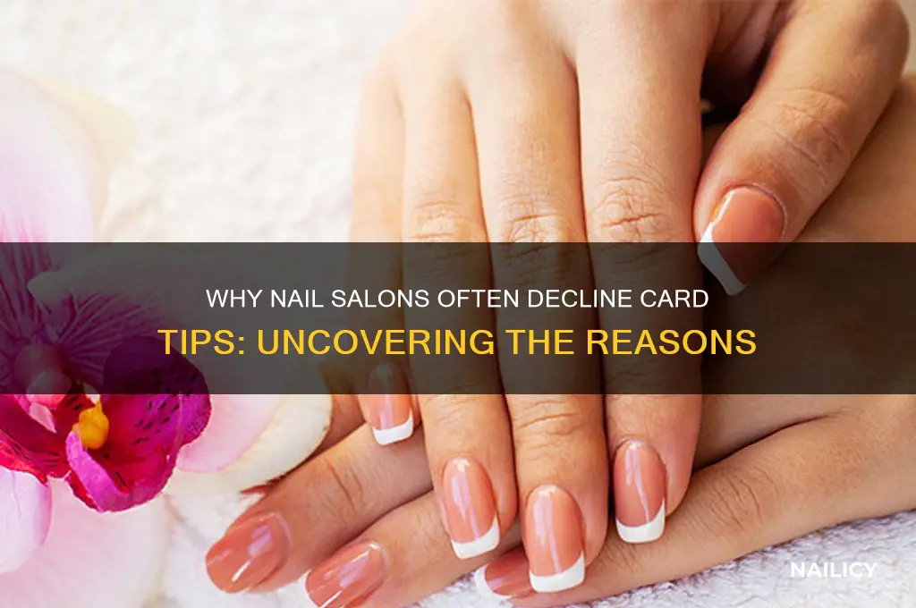 why cant nail salons take card tips