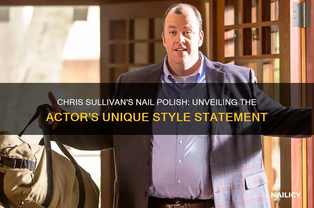 why chris sullivan use nail polish