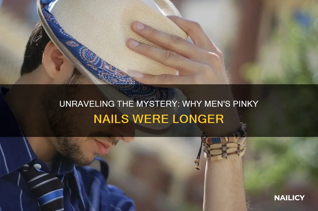 why did guys have longer finger nail for pinky