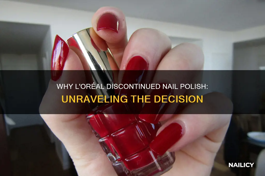 why did loreal nail polish discontinue