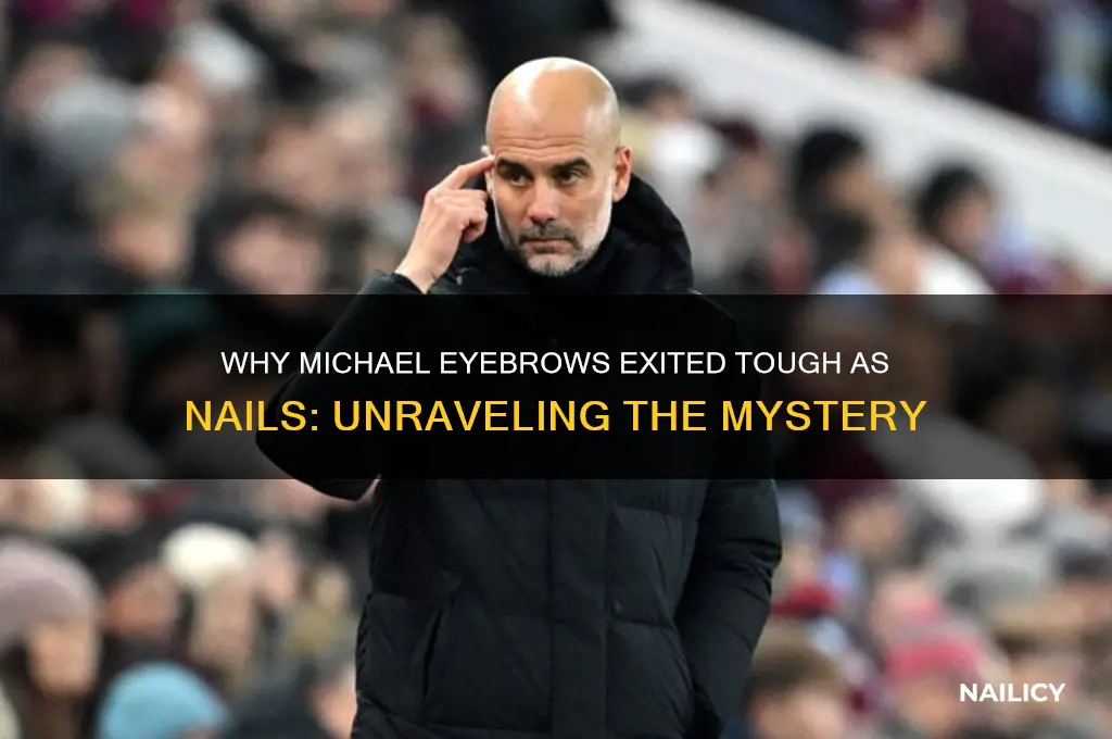 why did michael eyebrows leave tough as nails