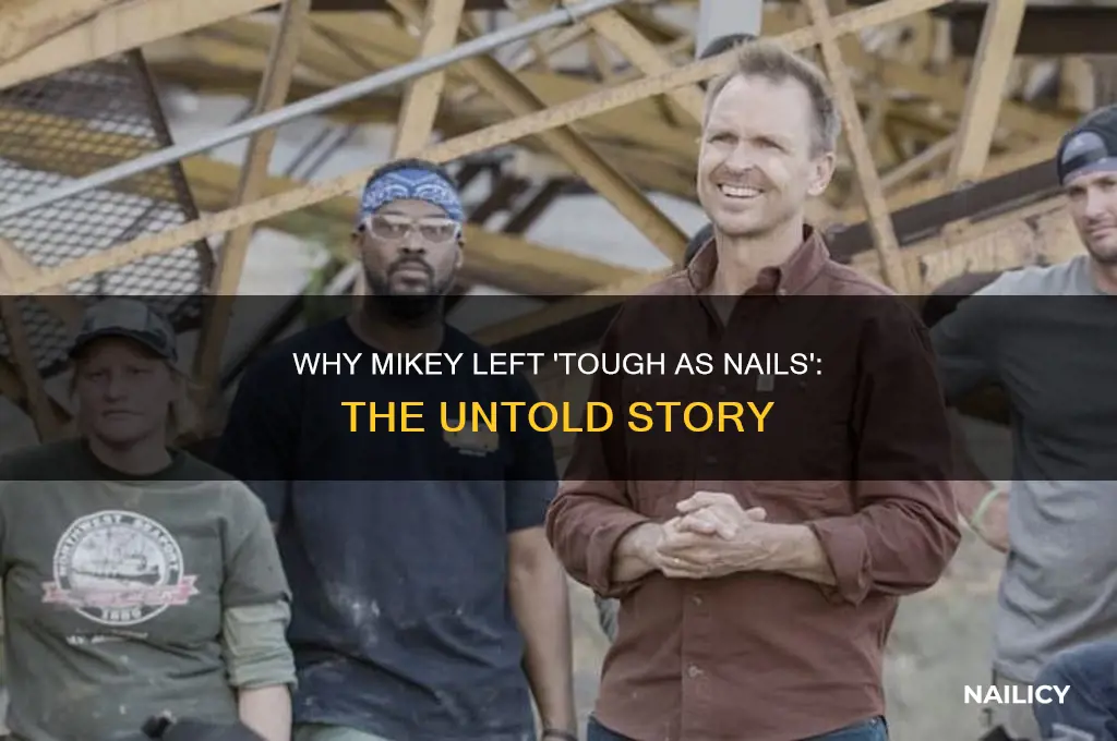 why did mikey leave touch as nails