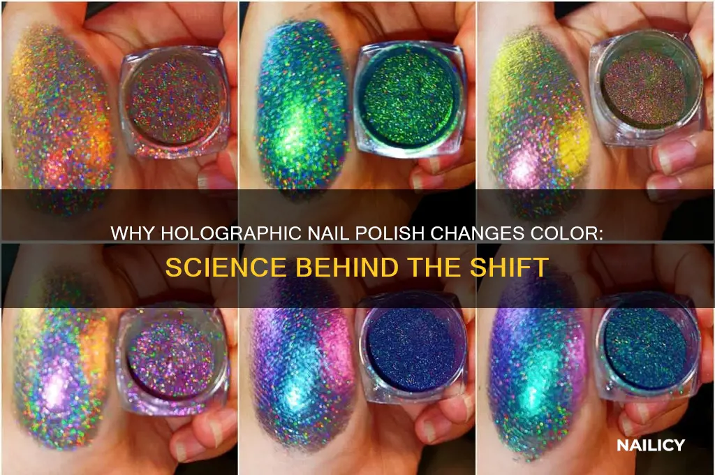why did my holographic nail polish change color