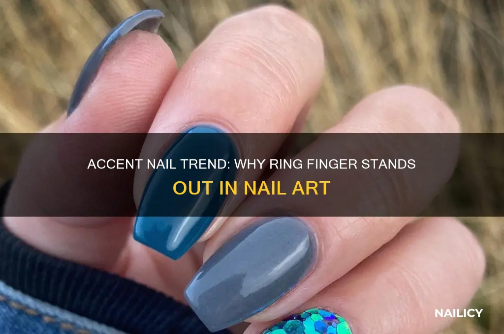 why different color nail polish on ring finger