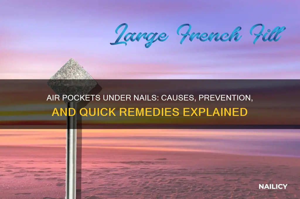 why do air pockets for under my nails