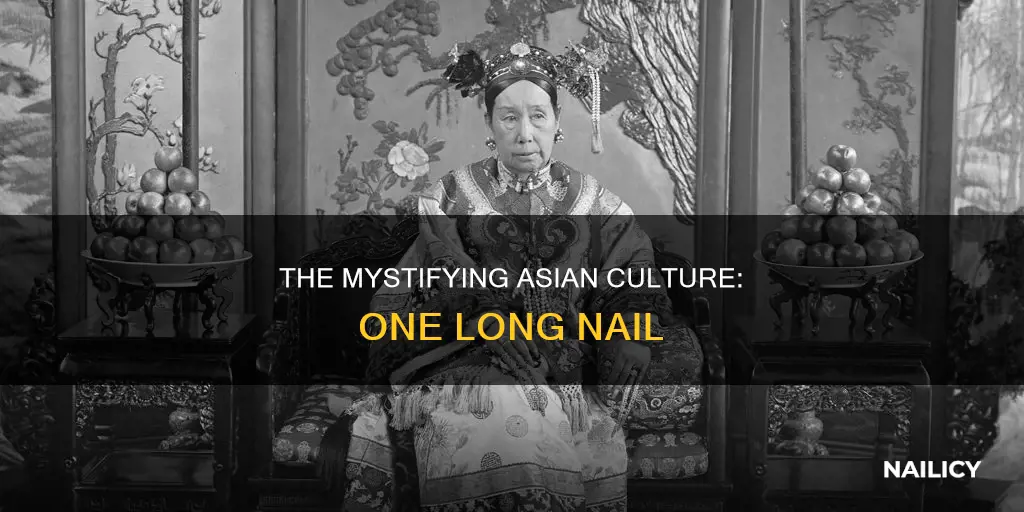 why do asians grow one nail long