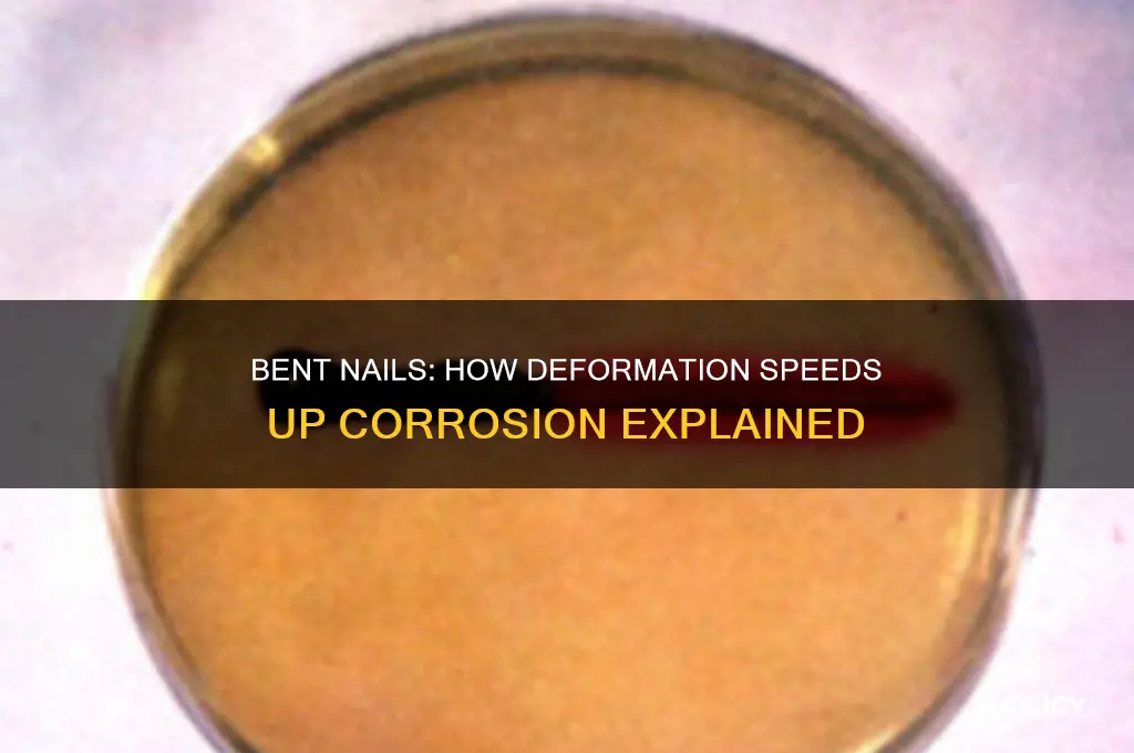 why do bent nails accelerate the corrosion process