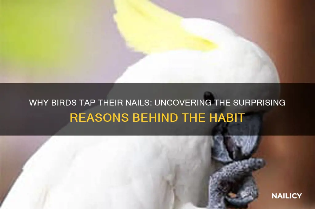 why do birds tap their nails on things