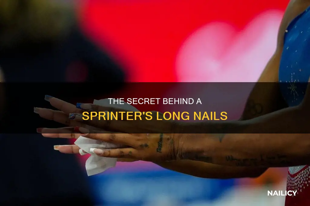 why do female sprinters have long nails