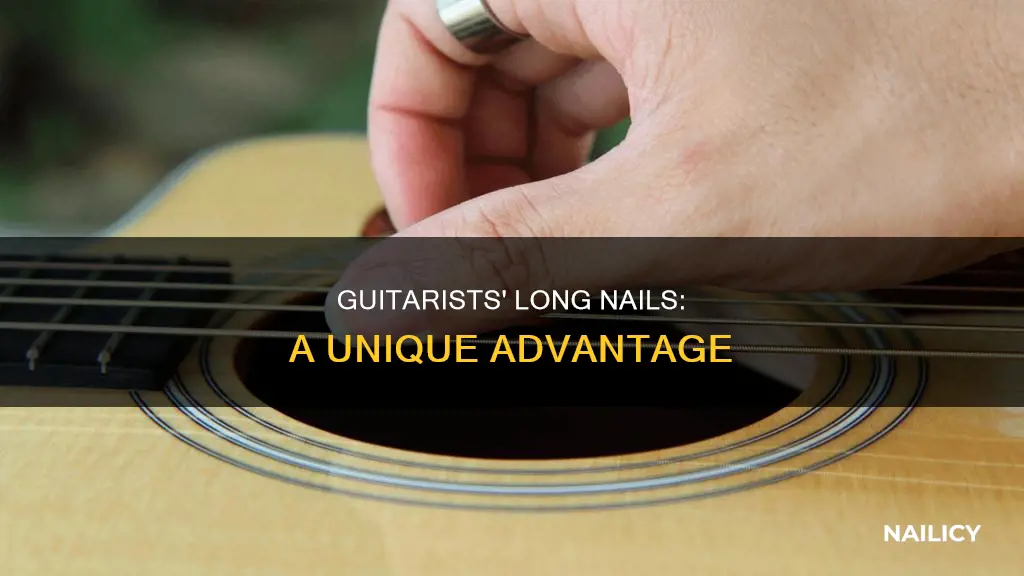 why do guitar players have long nails
