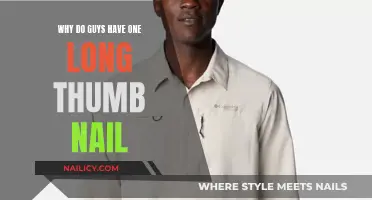 The Mystery of the Male Thumb: One Long Nail
