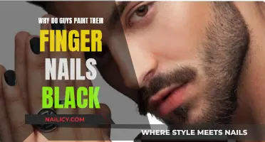 The Mystery of Men's Black Nail Polish