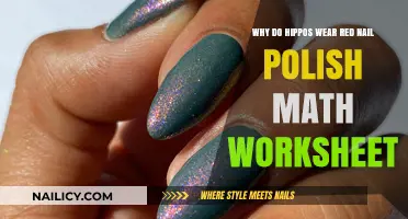 Hippos, Red Nail Polish, and Math: Unraveling the Worksheet Mystery