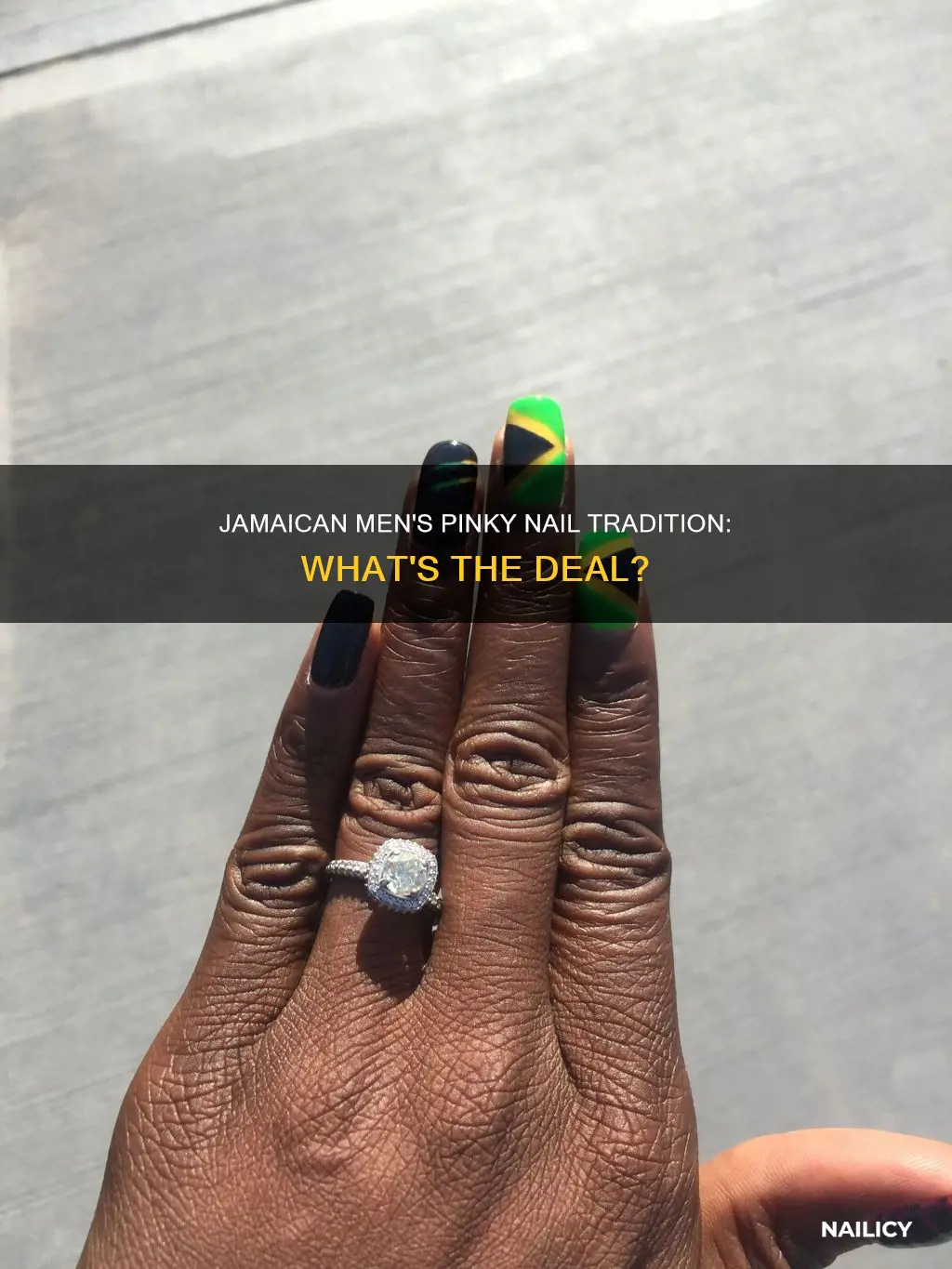 why do jamaican men grow out their pinky nails