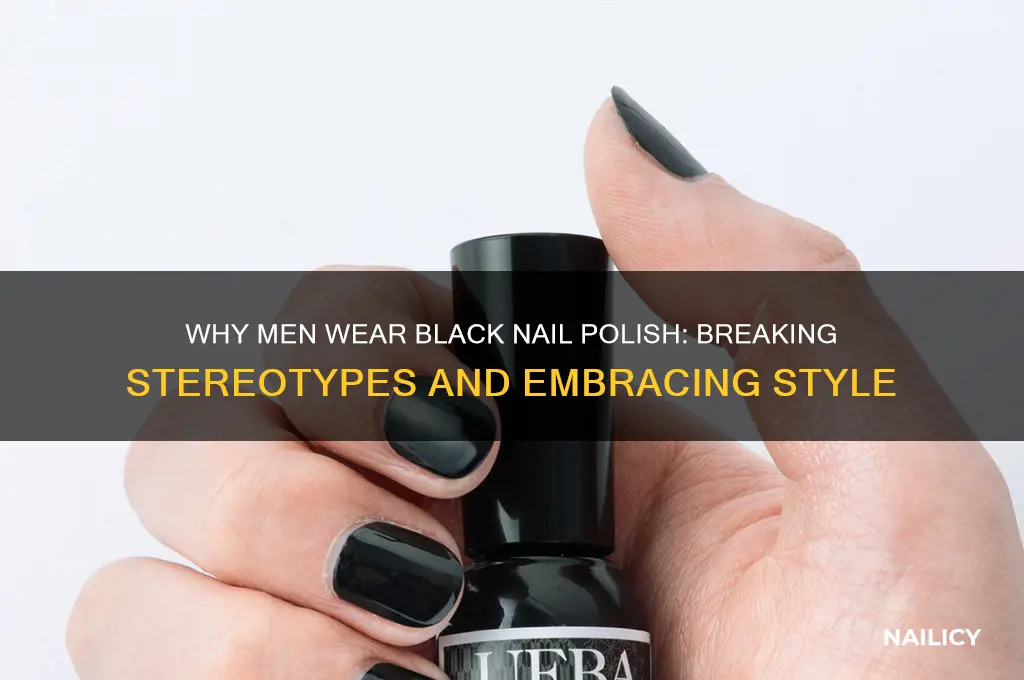 why do males wear black nail polish