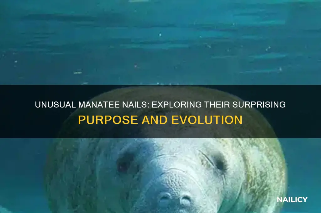 why do manatees have nails