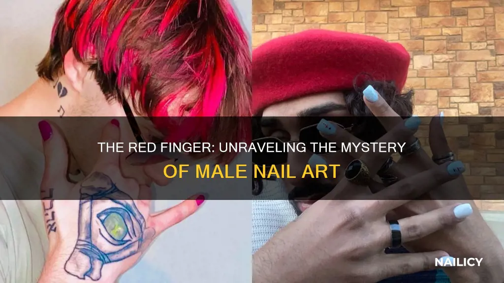 why do men color their little finger nail red