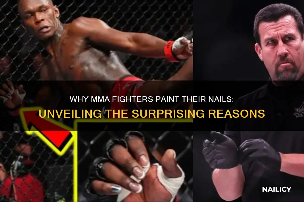 why do mma fighter pain their nails