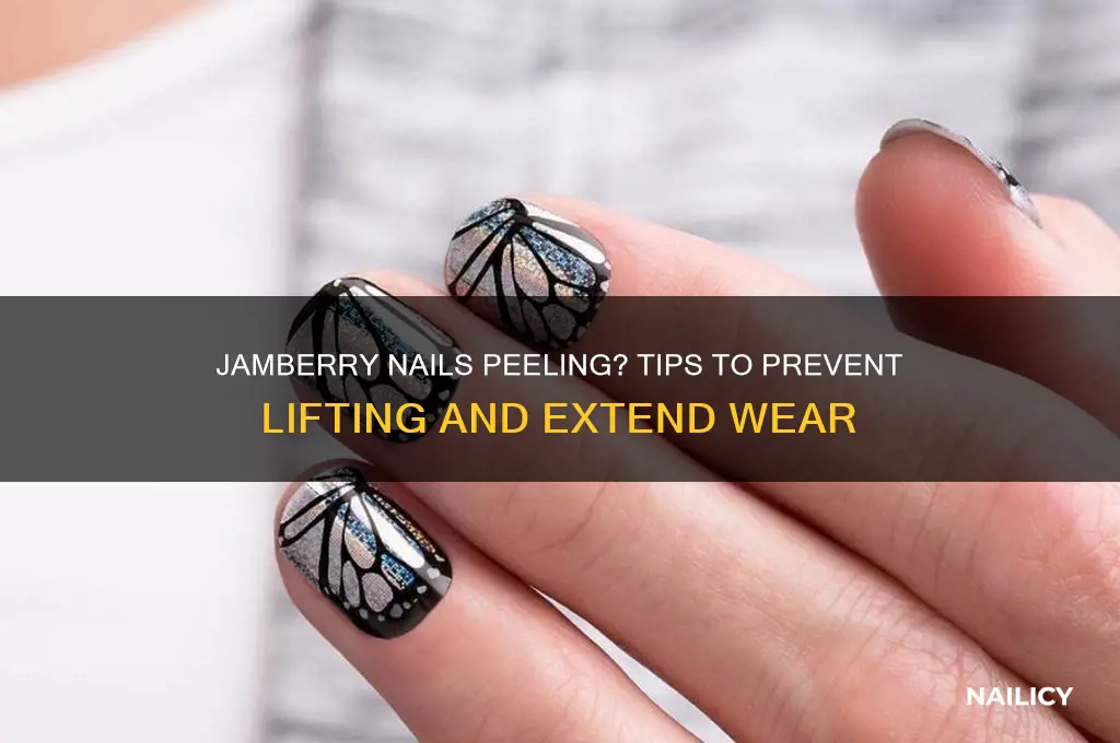 why do my jamberry nails peel off