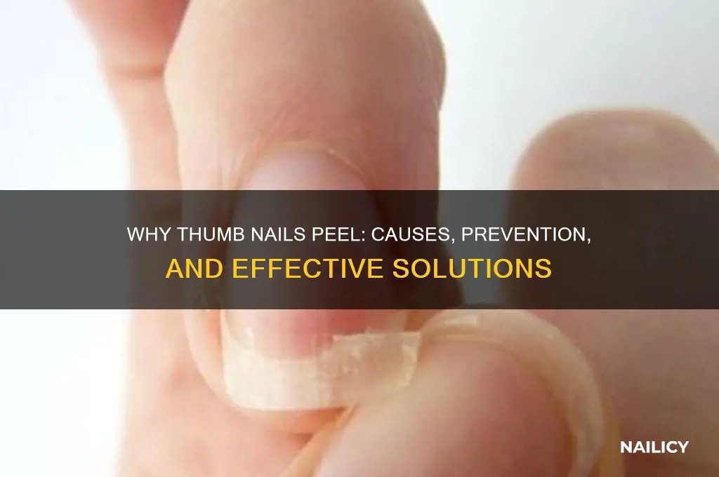 why do my thumb nails keep peeling