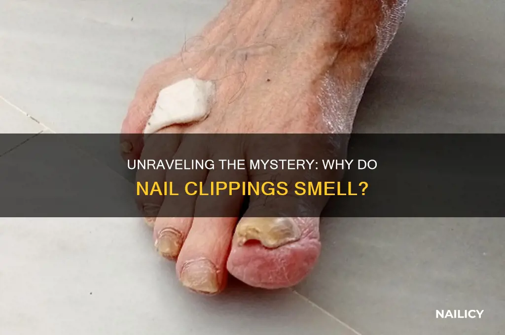 why do nail clippings smell