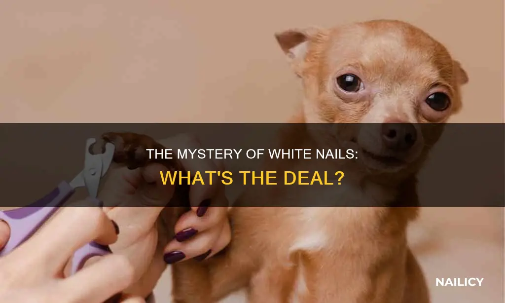 why do nails grow white after cuting the